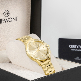 Zegarek Damski Giewont Sapphire Złoty GW1140-B3 - 9