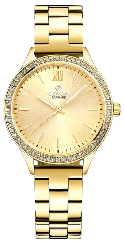 Zegarek Damski Giewont Sapphire Złoty GW1140-B3