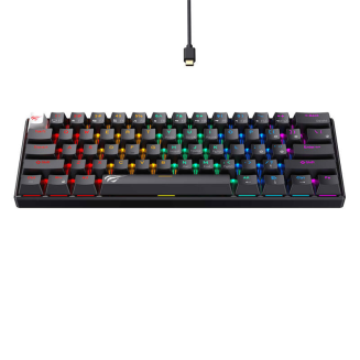 Przewodowa klawiatura mechaniczna / gamingowa RGB Havit KB903L (czarna) (QWERTY) - 2