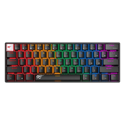 Przewodowa klawiatura mechaniczna / gamingowa RGB Havit KB903L (czarna) (QWERTY)