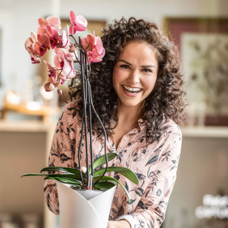 Doniczka na storczyki Lechuza Orchidea Color taupe - 6
