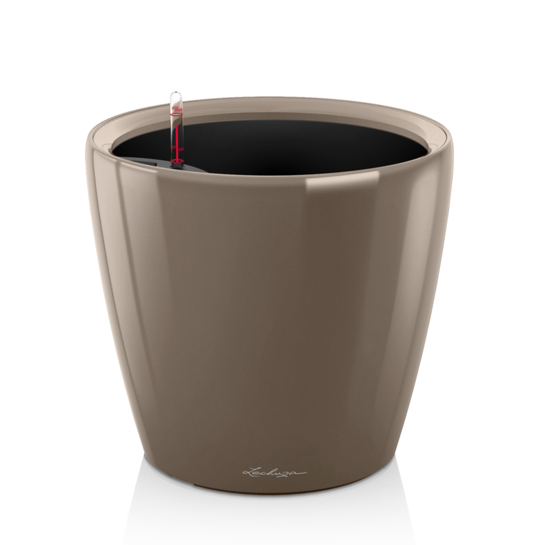  Lechuza Classico Premium LS 21 flowerpot | 28 | 35 | 43 | 50 taupe gloss