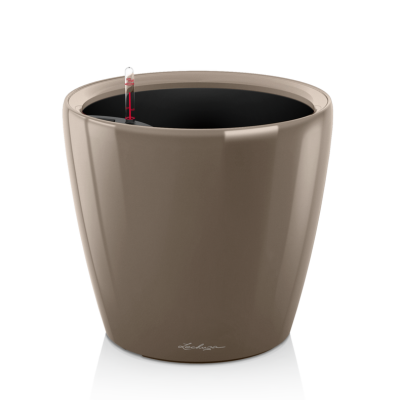 Donica Lechuza Classico Premium LS 21 | 28 | 35 | 43 | 50 taupe połysk
