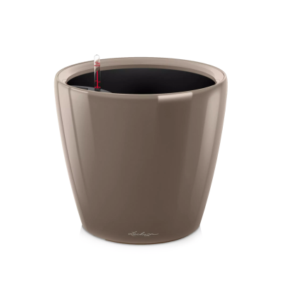 Donica Lechuza Classico Premium LS 21 | 28 | 35 | 43 | 50 taupe połysk