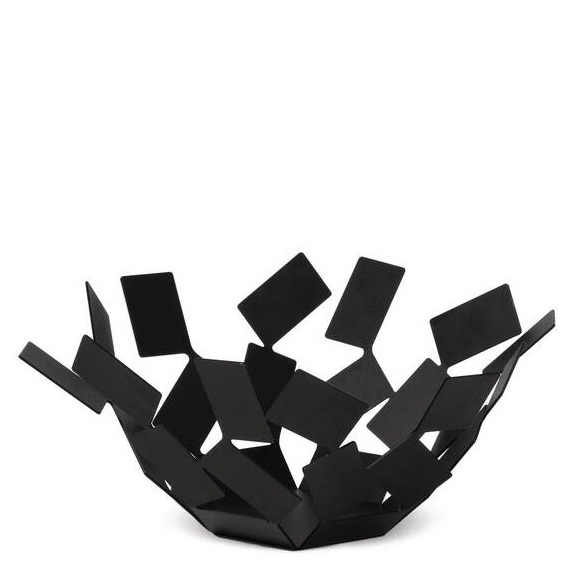 Alessi La Stanza dello Scirocco fruit basket, black