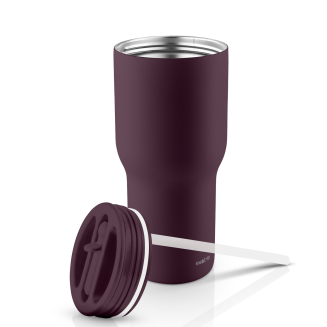 Kubek termiczny ze słomką Eva Solo Sip'n'Go 600 ml Fig Purple | CENA SPECJALNA - 3