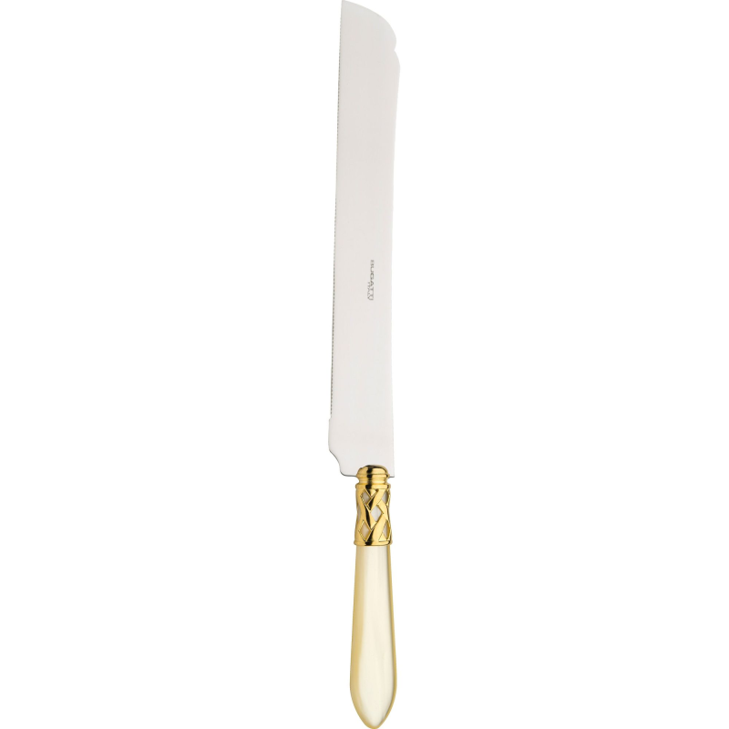 Nóż do ciasta i tortu Casa Bugatti Aladdin Ivory/Gold