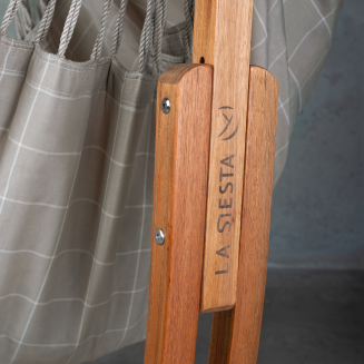 Fotel hamakowy La Siesta Udine Outdoor Almond ze stojakiem - 11