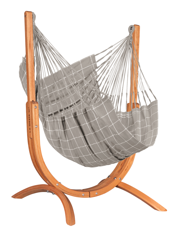 Fotel hamakowy ze stojakiem La Siesta Udine Outdoor Almond Comfort