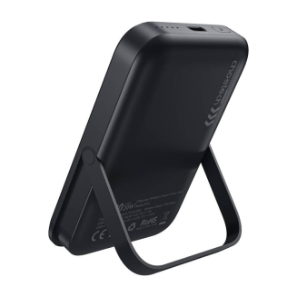 Powerbank magnetyczny Choetech B743 10000mAh 20W PD  z podstawką (czarny) - 2