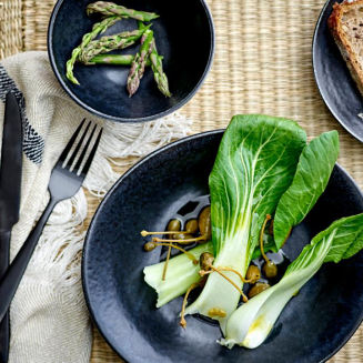 Komplet sztućców Bloomingville Frea Black 4 szt. - 2