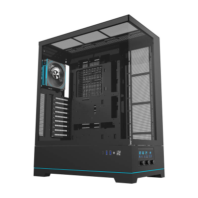  DARKFLASH DY451L PRO computer case + 1 fan (black)