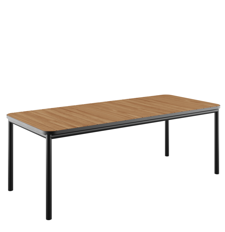 Stół ogrodowy SACKit Kirra Teak Table Noir 210x90 cm