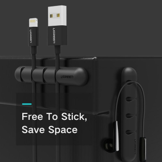 Organizer uchwyt na kable UGREEN  LP114 4 sloty (2 sztuki) - 4