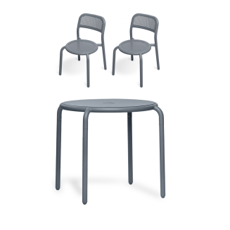 ZESTAW: Stół ogrodowy Fatboy Bistreau Toní + 2 x Krzesło ogrodowe Fatboy Bistro Chair Toní - 2