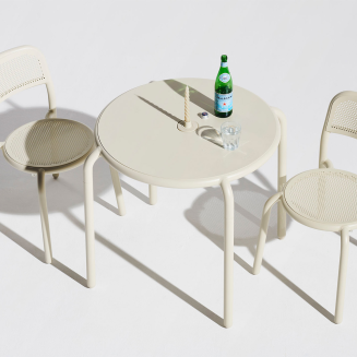 ZESTAW: Stół ogrodowy Fatboy Bistreau Toní + 2 x Krzesło ogrodowe Fatboy Bistro Chair Toní - 5