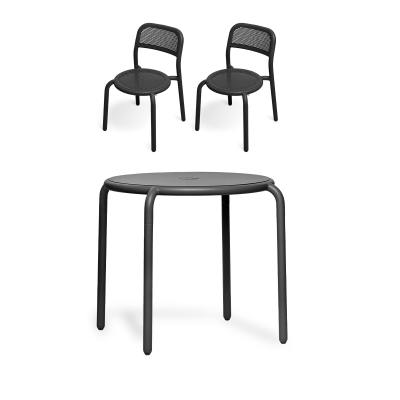ZESTAW: Stół ogrodowy Fatboy Bistreau Toní + 2 x Krzesło ogrodowe Fatboy Bistro Chair Toní