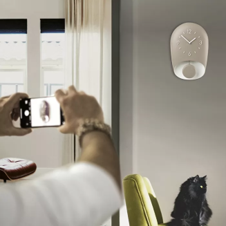 Zegar z wahadłem Guzzini Bell musztardowy - 2