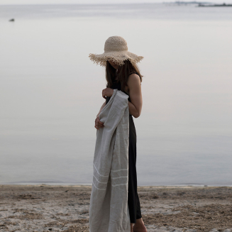  Lapuan Kankurit USVA linen towel-white 48x70 cm - 3