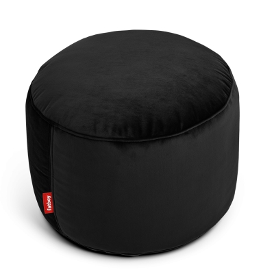 Pufa Fatboy Point Velvet Black Ø50x35 cm
