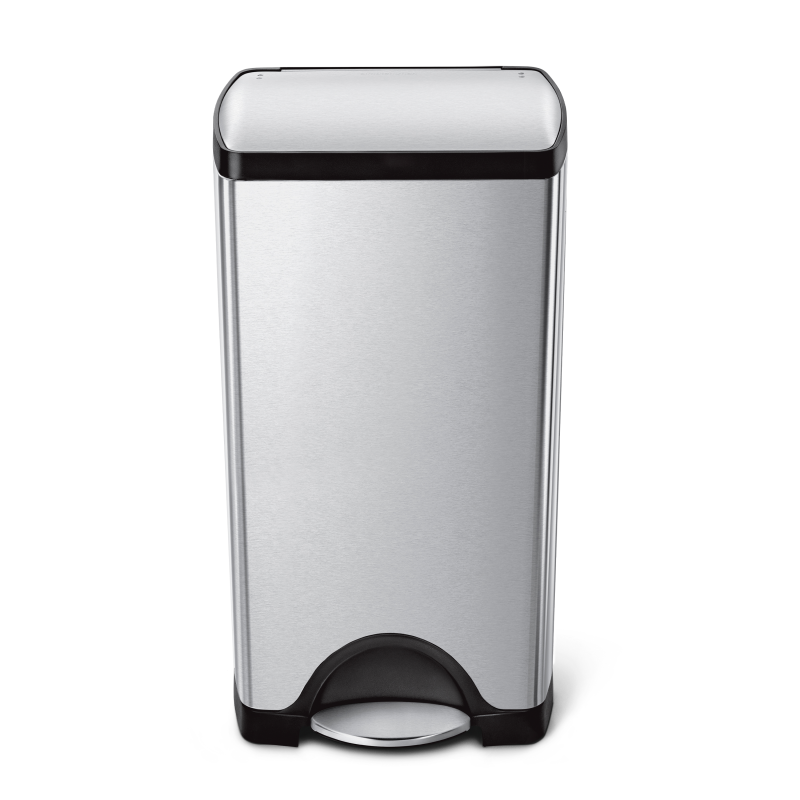 Simplehuman rectangular 30l steel FPP basket