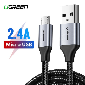  UGREEN US290 USB-A-micro USB cable 1.5m (black) - 2