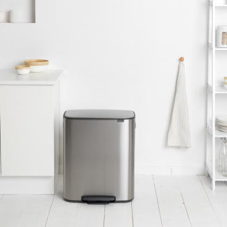  Brabantia Bo waste bin 60l, matt steel FPP - 6