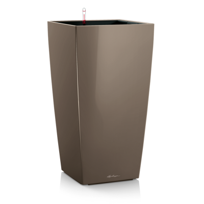 Donica Lechuza Cubico Premium 30 | 40 taupe połysk
