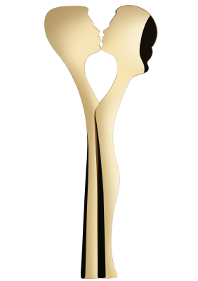 Zestaw sztućców do sałatek Casa Bugatti Abbraccio Gold&Gold