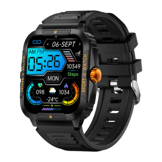 Smartwatch Colmi P76 (czarno- pomarańczowy) - 2