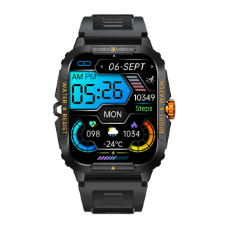 Smartwatch Colmi P76 (czarno- pomarańczowy) - 3