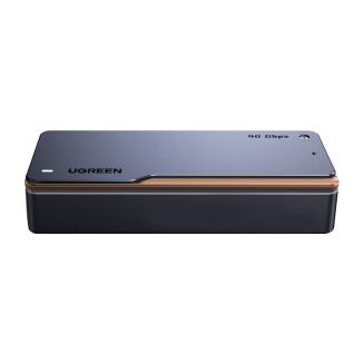  UGREEN D703 M.2 NVMe USB4 Drive Enclosure (Gray) - 2