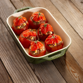 Prostokątny półmisek ceramiczny Staub - 1.1 ltr, Zielony - 2