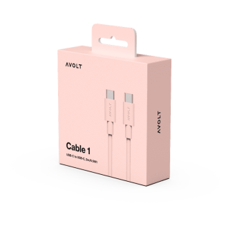 Kabel Avolt 1 USB C do ładowania USB-C 2 m różowy - 2