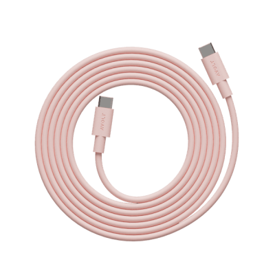 Kabel Avolt 1 USB C do ładowania USB-C 2 m różowy