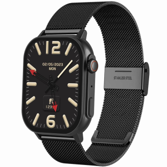 Smartwatch Gravity GT15-3 Czerwony Pasek Silikonowy + Czarna Bransoleta - 2