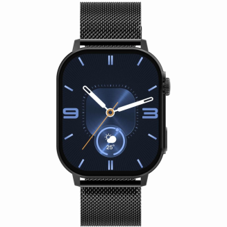 Smartwatch Gravity GT15-3 Czerwony Pasek Silikonowy + Czarna Bransoleta - 4