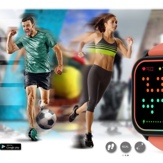 Smartwatch Gravity GT15-3 Czerwony Pasek Silikonowy + Czarna Bransoleta - 16
