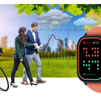 Smartwatch Gravity GT15-3 Czerwony Pasek Silikonowy + Czarna Bransoleta - 18