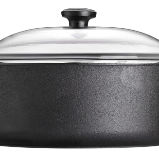Garnek żeliwny ze szklaną pokrywą Skeppshult 5.5 l - 2