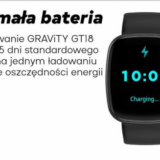 Smartwatch Damski GRAVITY GT18-8 Beżowy Pasek Silikonowy + Biały Pasek - 23