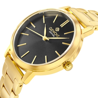 Zegarek Damski Giewont Sapphire Złoto Czarny GW2360-B3 - 2