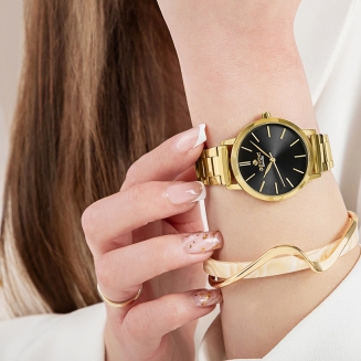 Zegarek Damski Giewont Sapphire Złoto Czarny GW2360-B3 - 4