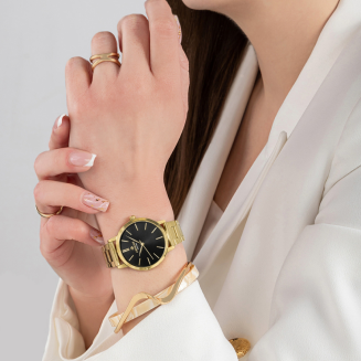 Zegarek Damski Giewont Sapphire Złoto Czarny GW2360-B3 - 5