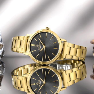 Zegarek Damski Giewont Sapphire Złoto Czarny GW2360-B3 - 7