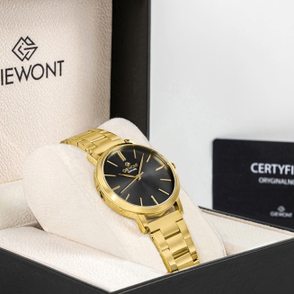 Zegarek Damski Giewont Sapphire Złoto Czarny GW2360-B3 - 9