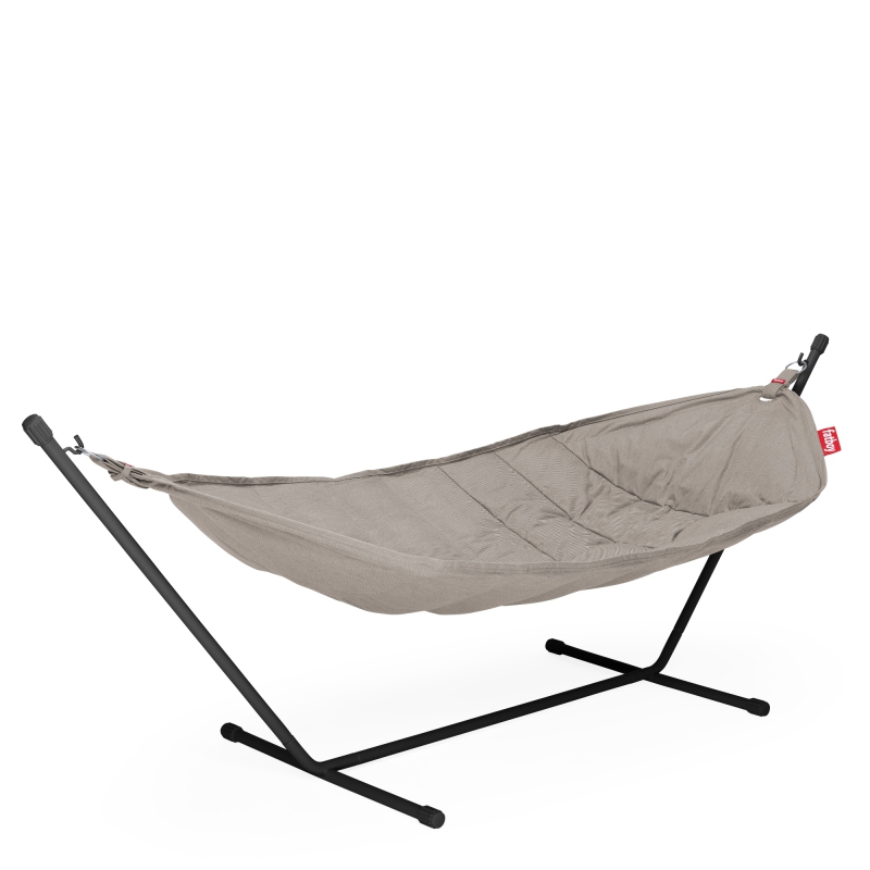  Fatboy Headdemock Superb Gray Taupe hammock with black stand