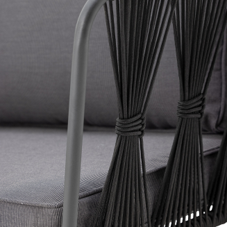 Sofa ogrodowa Bloomingville Pavone Black - 6
