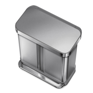 Kosz dwukomorowy Simplehuman 58l stal FPP - 3