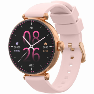 Smartwatch Gravity Różowe Złoto Różowy 2 Paski GT26-1 - 2